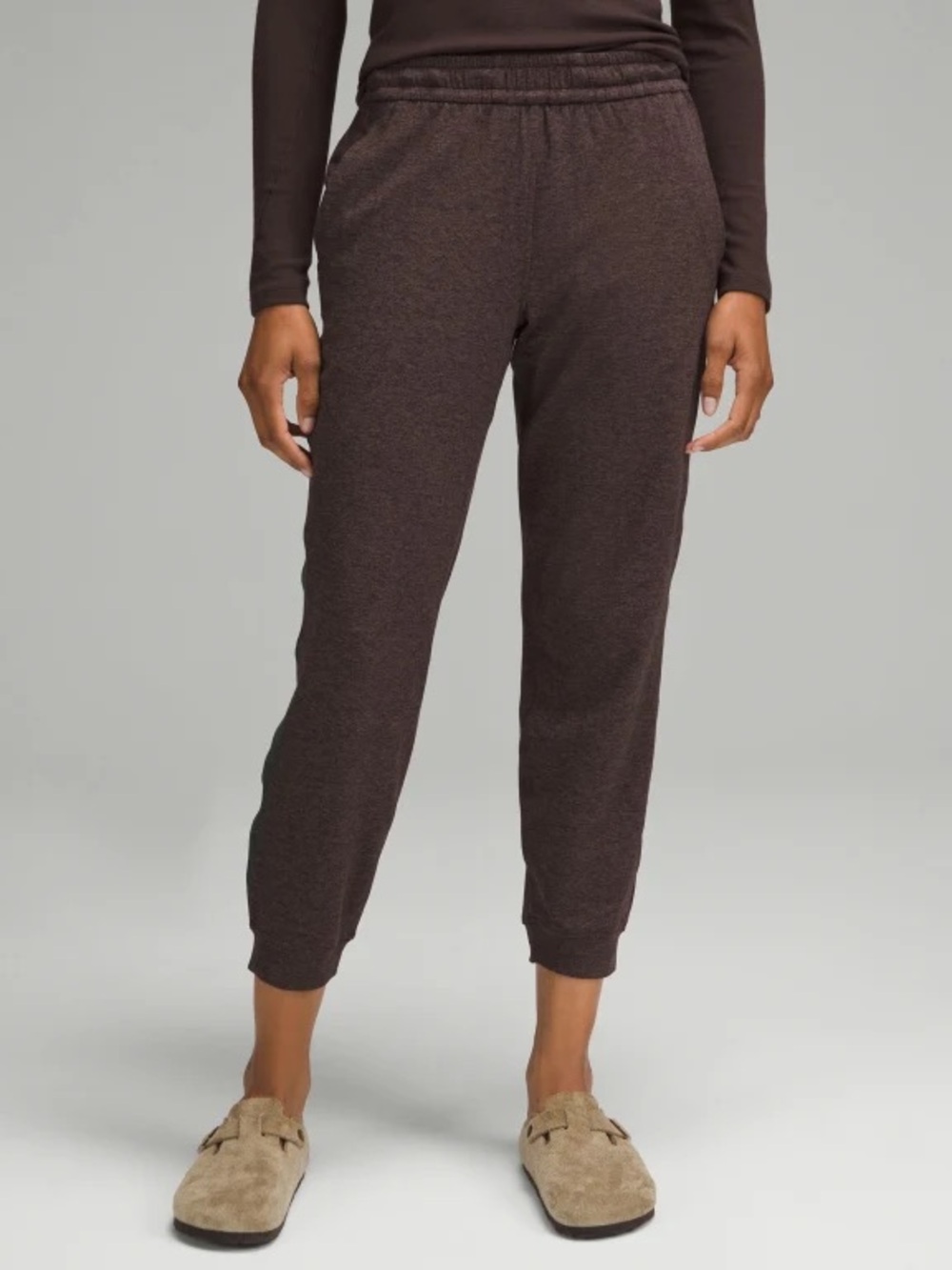 Lululemon Soft Jersey Classic Fit Mid-Rise Jogger Heathered Dark Espresso